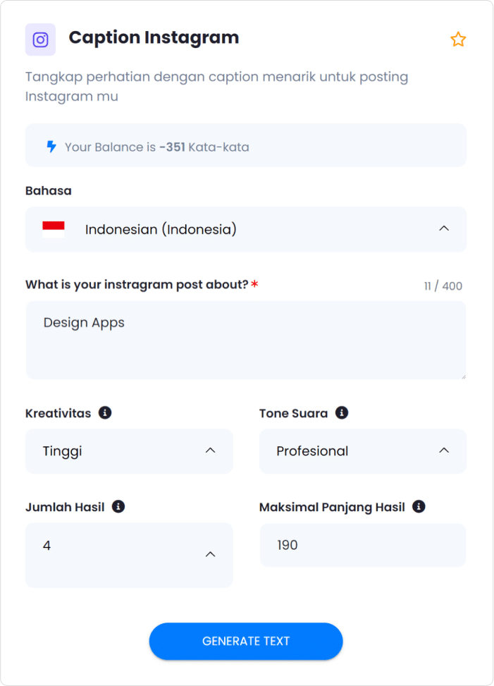 instagram caption generator - caption instagram 1s