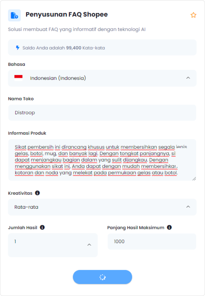 faq shopee - form respon faq shopee