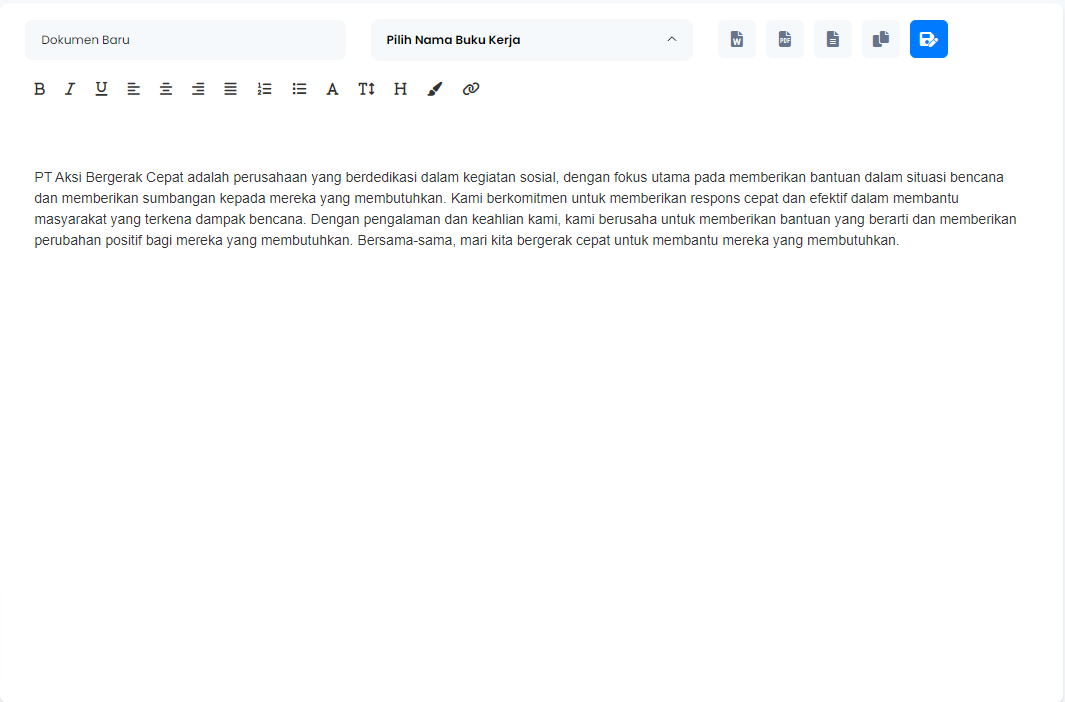 AI Bio Perusahaan - generator bio perusahaan
