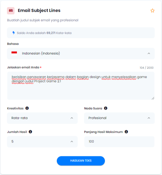 Judul Subjek Email - judul subjek email1 Judul Subjek Email - judul subjek email1