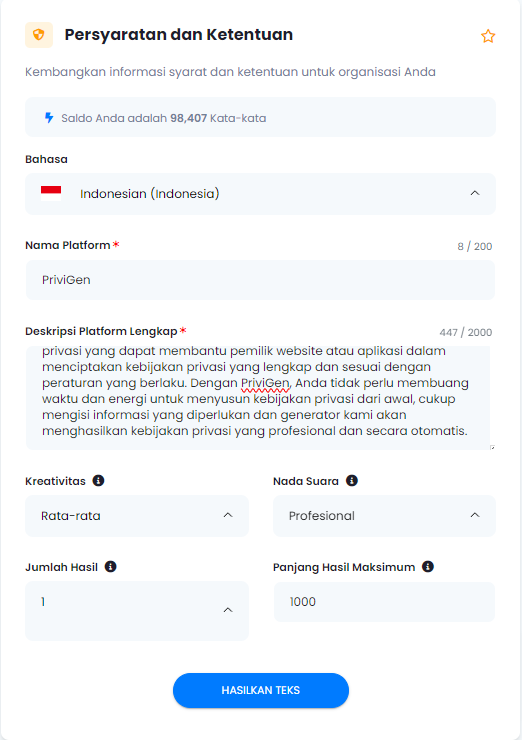 Persyaratan dan Ketentuan AI - persyaratan dan ketentuan ai