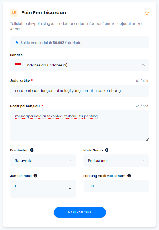 Poin Pembicaraan Menarik - poin pembicaraan1