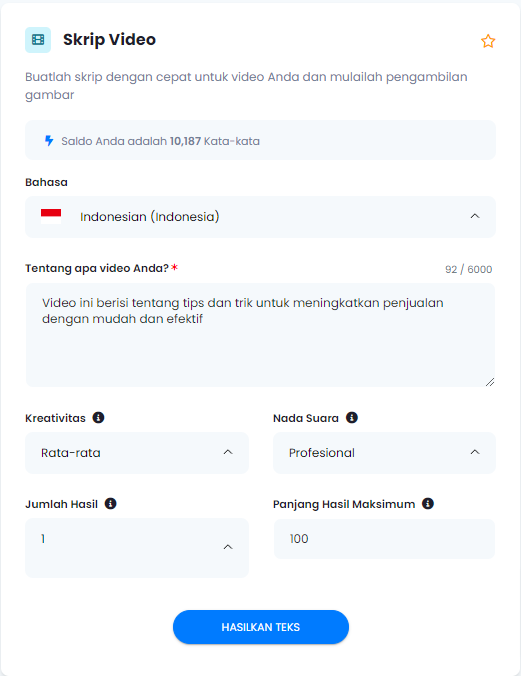 Video Script Generator - video script generator