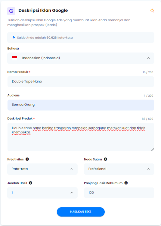 Deskripsi Iklan Google - deskripsi iklan google1